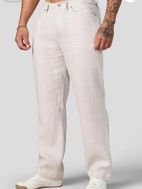 YoungLA Linen Monaco Pants Natural Linen Size Large